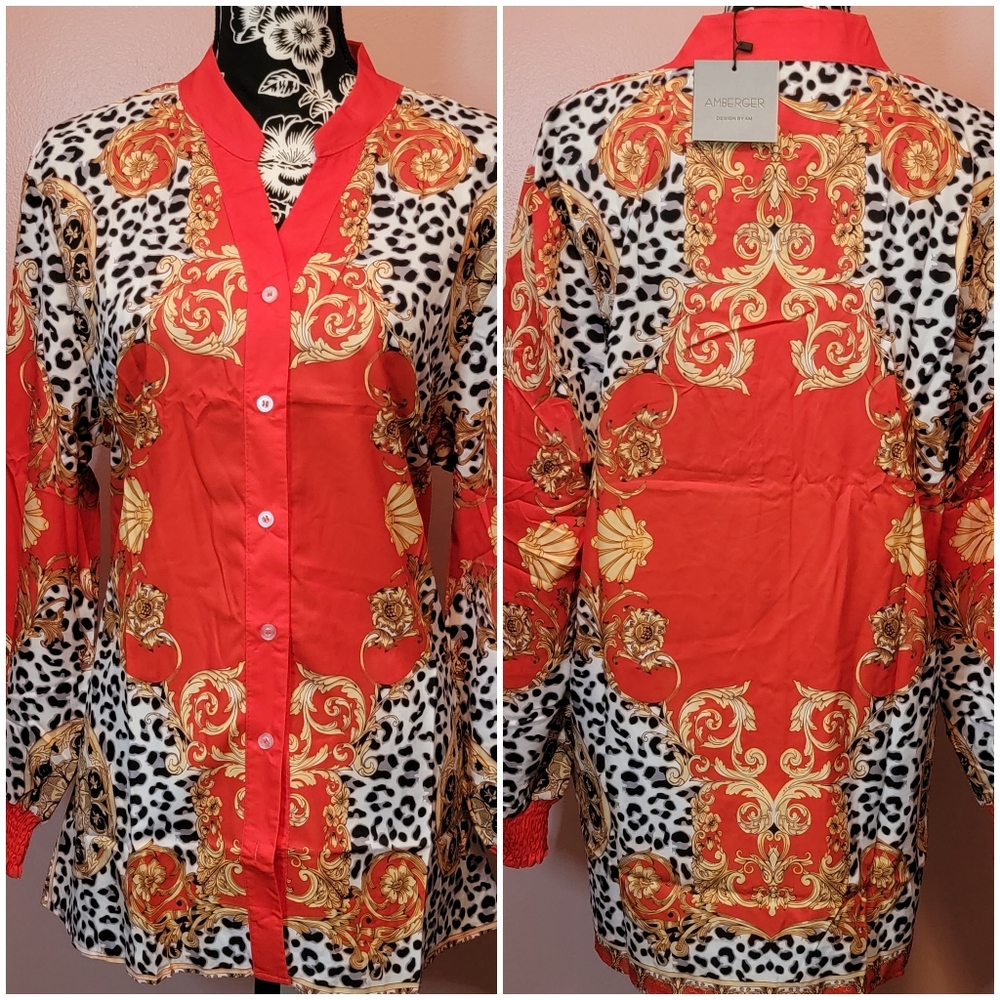 NWT Printed Shirt Size Medium